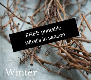 Free Printable postcard - What's in Season